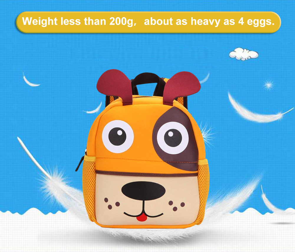 Toddler Backpack for Boys and Girls, AOBETAK Cute Animal Design Small School Bags, Greate Present & Gifts Little Rucksack for Kids Childrens Boys Girls 2-7 Year Old (Orange Dog)